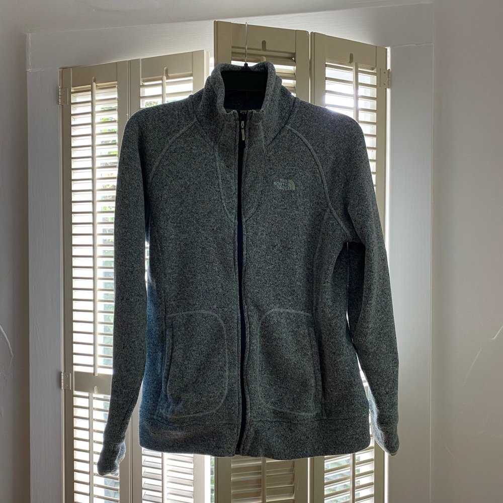The North Face Light Blue Zip Up Women’s Medium